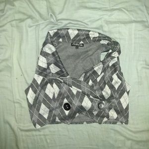 RUE 21 crop top vest size large